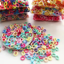 colorful elastic hair bands for girls ponytail holders rubber hair ties scrunchie accessories 100/300/500 pack