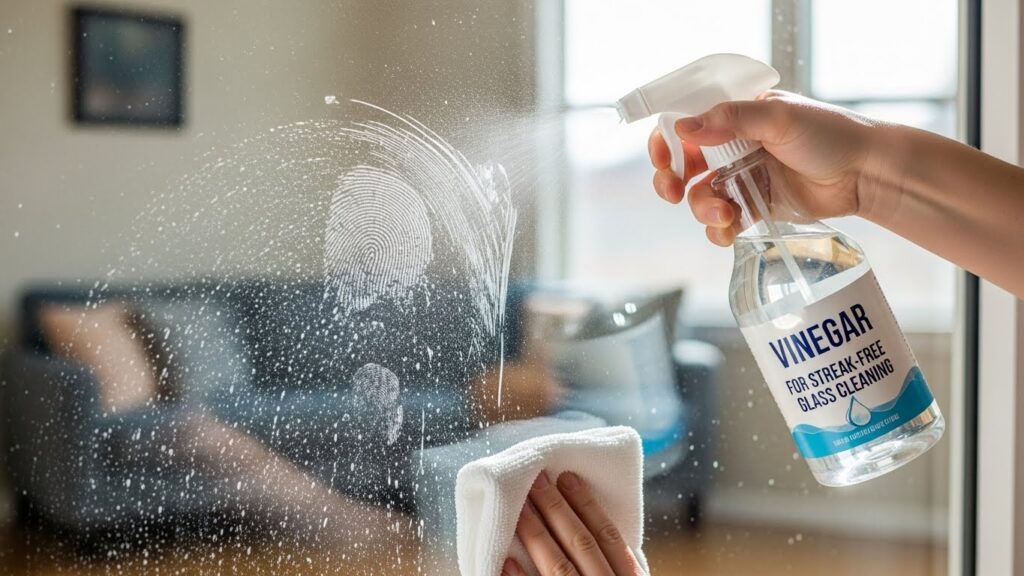 10 Simple Home Cleaning Hacks Vinegar is an excellent natural cleaner for mirrors and windows. Mix equal parts white vinegar and water, spray it on the glass, and wipe with a microfiber cloth to instantly remove streaks and smudges.