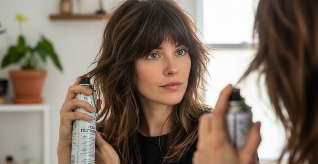 “Styling shaggy layers haircut for everyday wear”