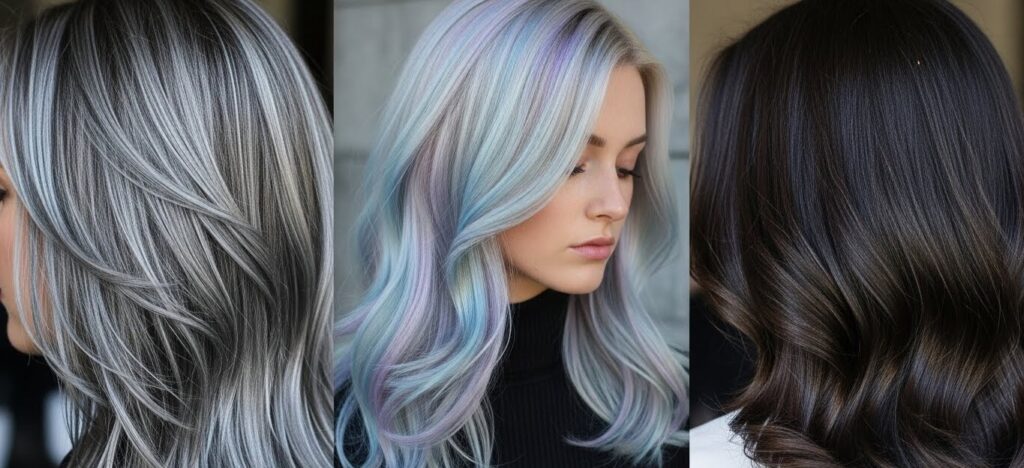 Top Hairstyle Trends to Try in 2026 Trending hair colors 2026: chrome, pastel, platinum, and dark gloss