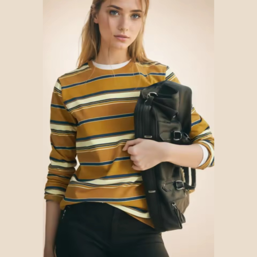 hirsionsan women polo neck t shirt | 95% cotton soft chic loose fit casual crop top | summer 2025 new arrival